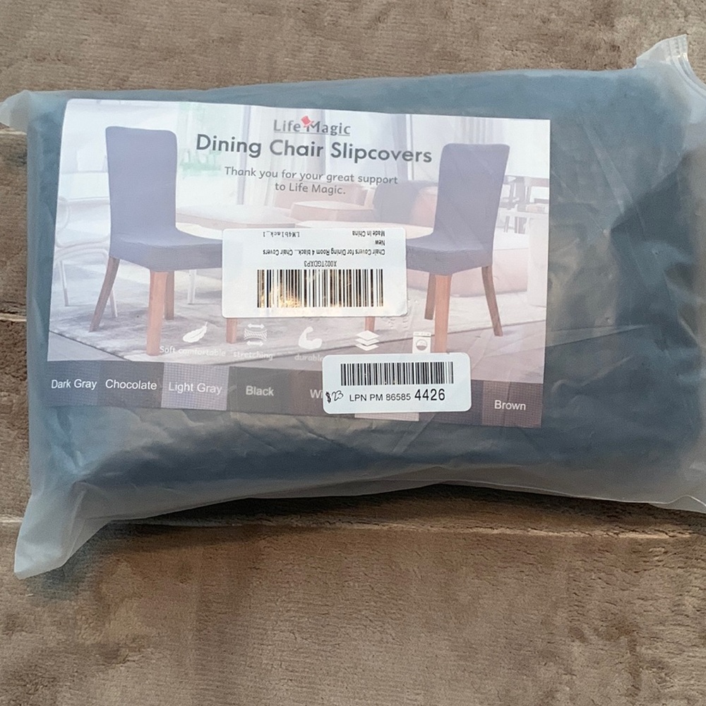 Dining chair slip covers